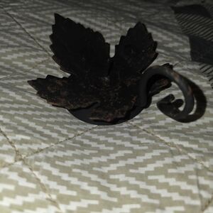 Rustic Leaf Candle Holder